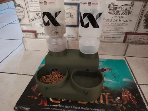 DISTRIBUTEUR EAU ETT ALIMENTS POUR CHAT