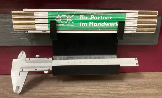 meter stick and measuring stick french cleat