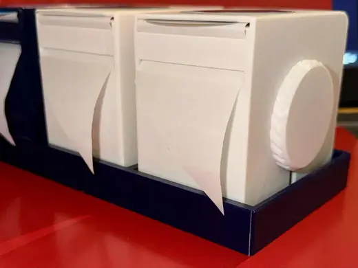Label Dispenser Organizer - 3 Slot Tray