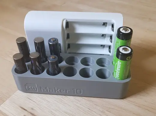 AA AAA Rechargeable Battery Organizer
