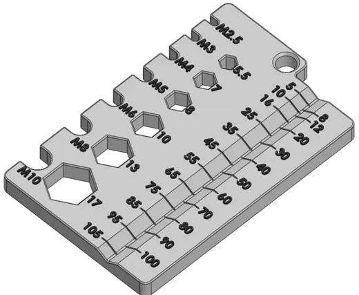 Измеритель болтов и гаек M3–M10