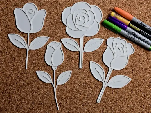 Rose Tulip Flower Coloring Fun