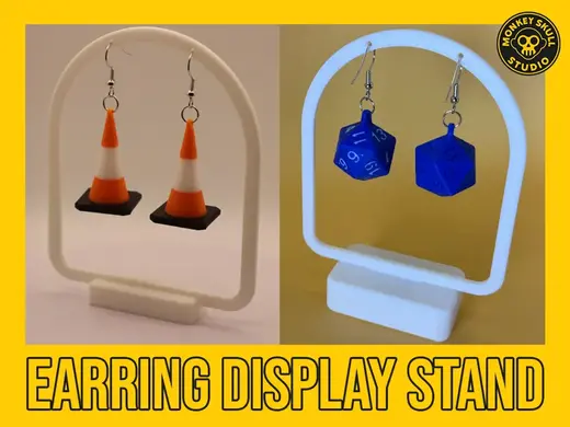 Earring Display Stand - Shallow & Large Base