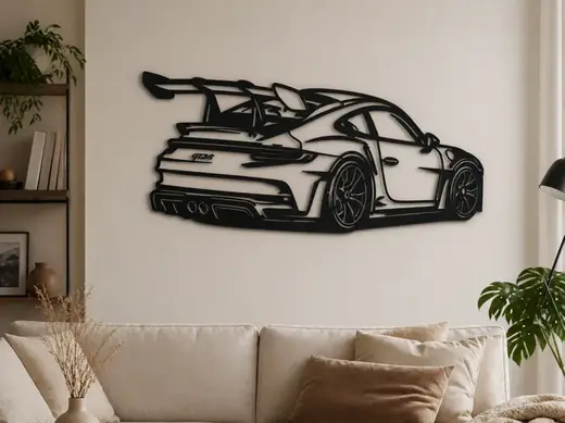 Porsche 911 GT3 R - 2D Wall Art