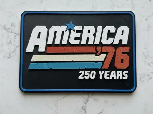 Patriotic Plaque -America 76-250 yrs