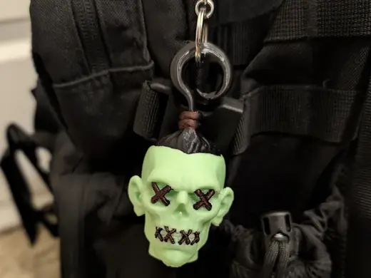 Shrunken Head Keychain – Colored For AMS