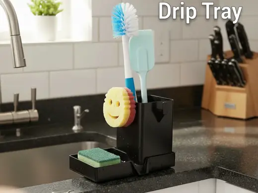 The ultimate drip tray with Scrub Daddy holder