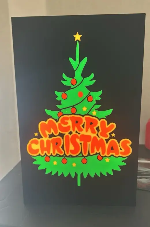 Merry Christmas sapin de noël Led Box