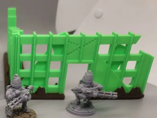 FHW Battle damaged reinforced wall