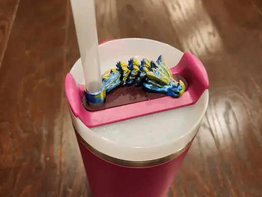 Straw Buddy Topper - Articulated Dragon