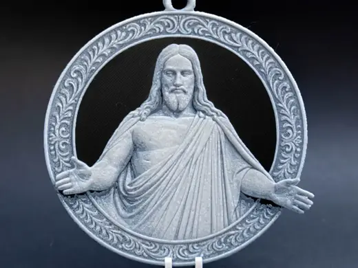 Christmas Ornament Jesus by Bertel Thorvaldsen