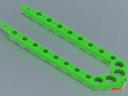 Karlz Unitree Go2 Rails For M3 Brass Inserts