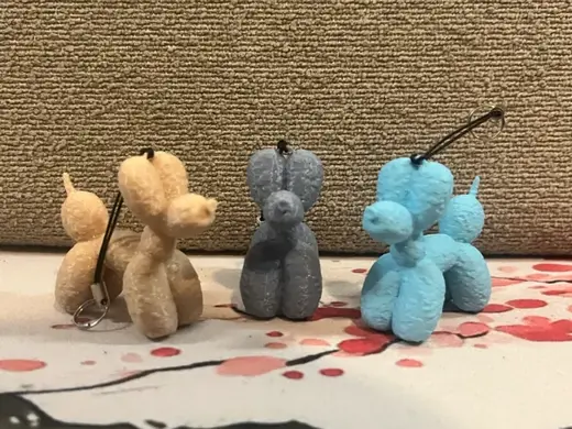 Cute Balloon Dog Keychain