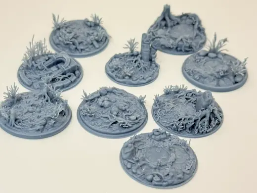 Swamp Bases Set - Round Bases D&D Tabletop