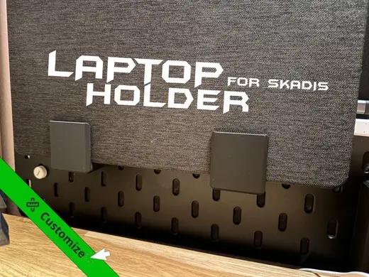 Laptop Holder for Skadis IKEA (Customizable)