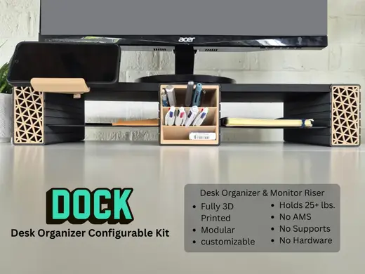 DOCK - Desk Organizer Configurable Kit