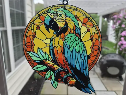 Macaw Stained-glass Remix