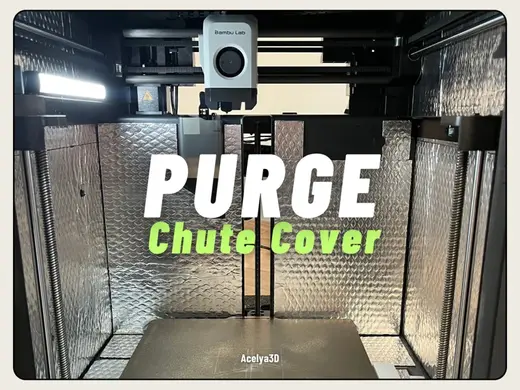 Purge Chute Cover - No Handle - For X1C, P1P, P1S