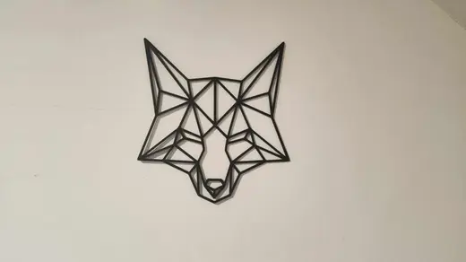 Low Poly Wall Art - Fox