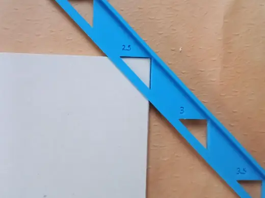 Bookbinding Corner Miter Ruler (AllInOne 2-3.5mm)