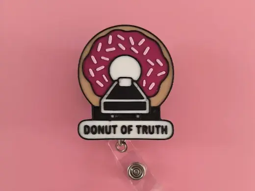 Donut Of Truth Badge Reel Topper/Magnet
