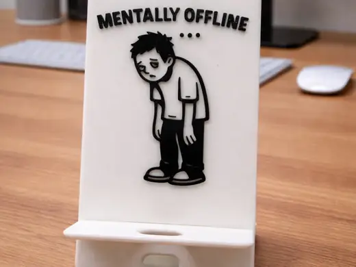 Funny Phone Stand Mentally Offline Holder