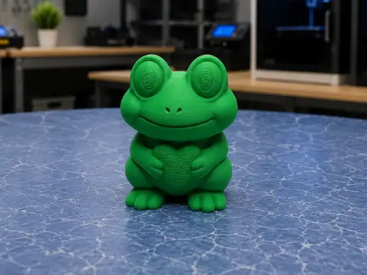 Herzensfrosch mit einem Laecheln zum Verlieben