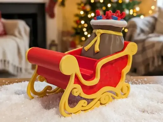 Santa's Sleigh (Ornament or Bowl design)