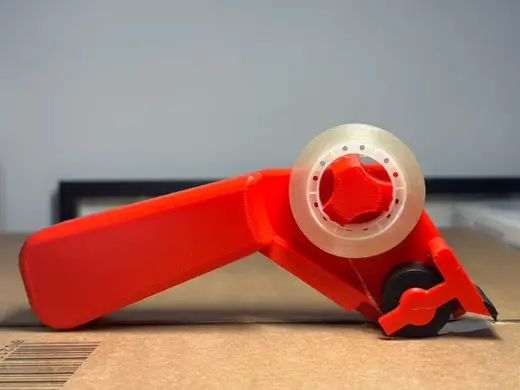 Small Tape Dispenser with Ergonomic Grip