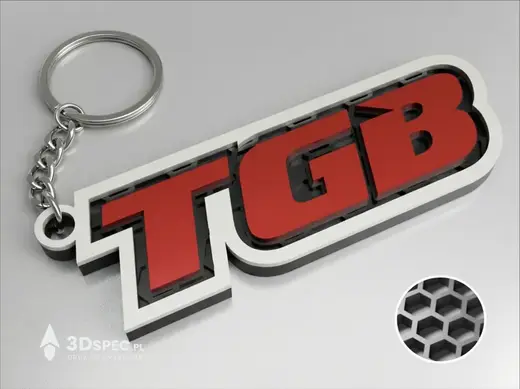 TGB Taiwan Golden Bee keychain
