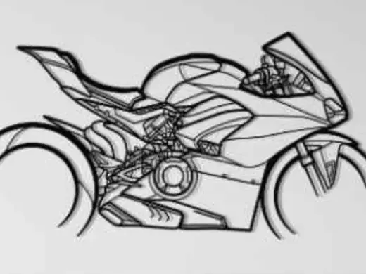 Ducati Panigale V4 S Corse Wall Art