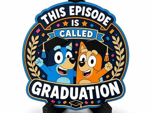 Bluey and Bingo Graduation Hype chain