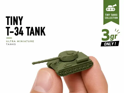 Tiny T-34 Tank - Mini Tanks Series
