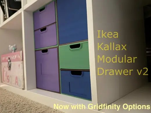 Modular Ikea Kallax Drawers v2