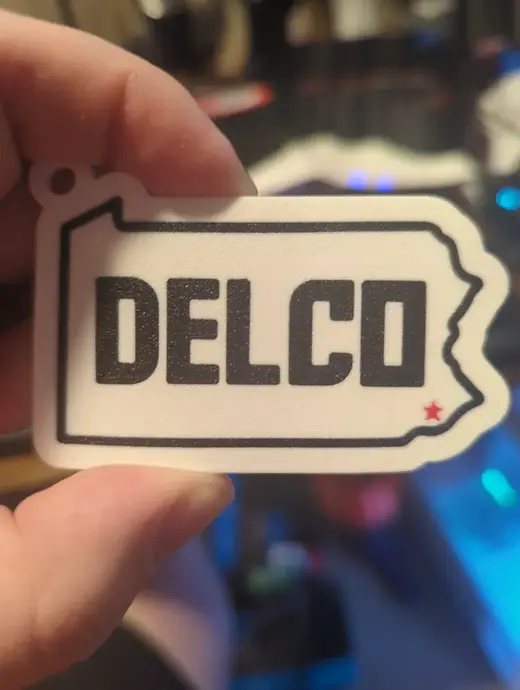 Delco Keychain Delaware County, PA
