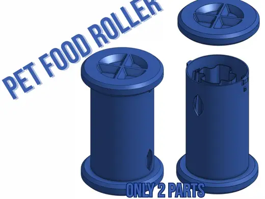 Pet treat roller - no support