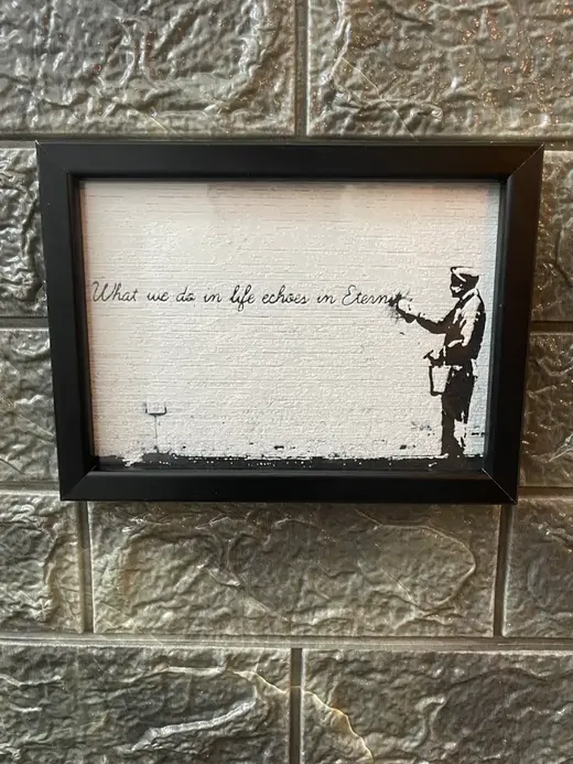 Banksy Eternity Hueforge