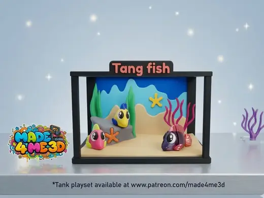 Flexi tang fish articulating toy