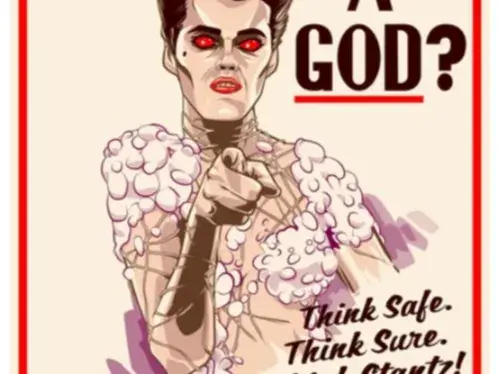 Gozer "Are You A God?" sign