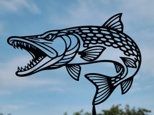 Northern Pike Fish Wall Art