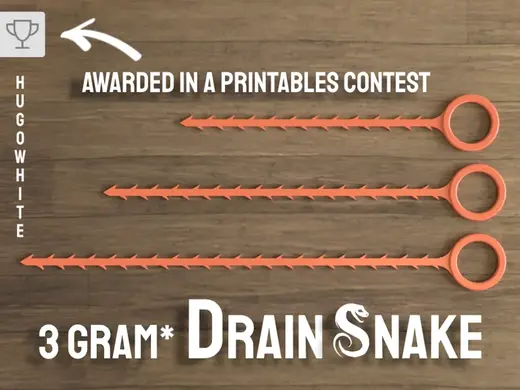 Drain Snake, Drain Cleaner - 15, 20, 25 cm