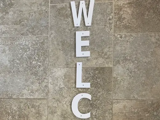 Welcome Sign Craft Letters