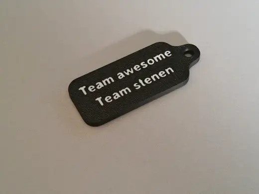 Customizable Text Keychain Blank - scalable
