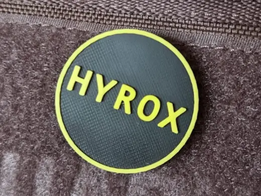 Round Fitness Backpack Badge - Easy 2-Color-Print