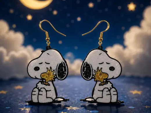 Snoopy friendship earrings
