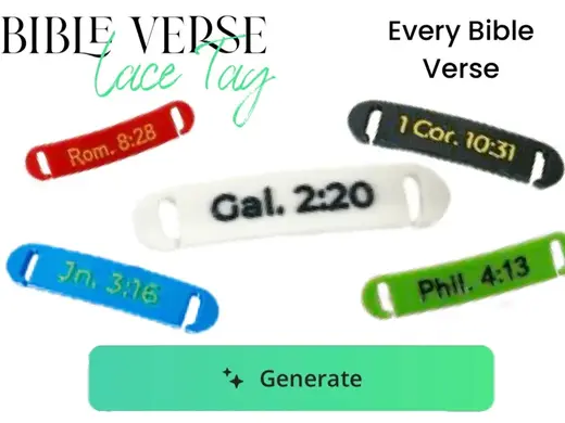 Bible Verse Lace Tag Generator