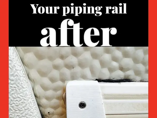 end cap, end piece for piping rail like Bürster