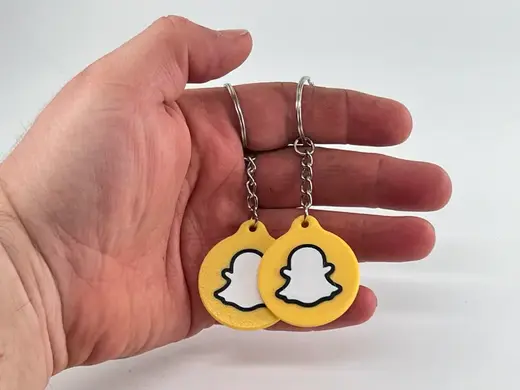 NFC Tag Snapchat Keychain