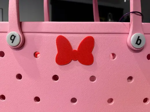 Minnie Bow Bogg Bag Charm
