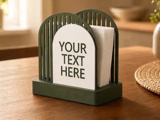 Modern Arch Custom Napkin Holder